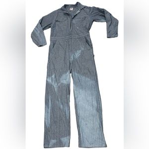 Big Bull Men's Blue Pinstripe Cotton Coverall